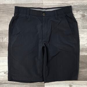 Under Armour Shorts Black Mens 32 Loose Fit Casual‎ Sporty Performance Golf